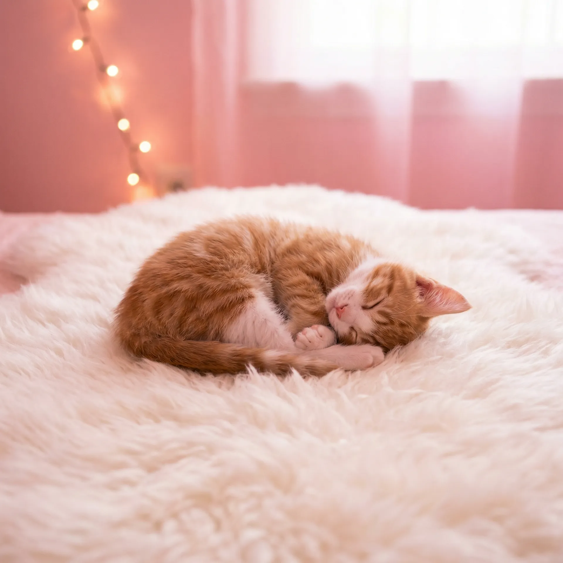 小猫蜷成一团入睡 - 里番动漫